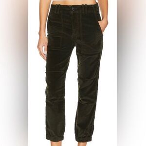 Citizens of Humanity Agni Utility Pants Green Corduroy Button Fly